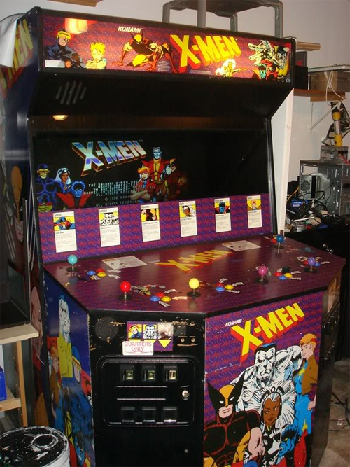 Konami X-MEN 6-Player Arcade Cabinet from 1992