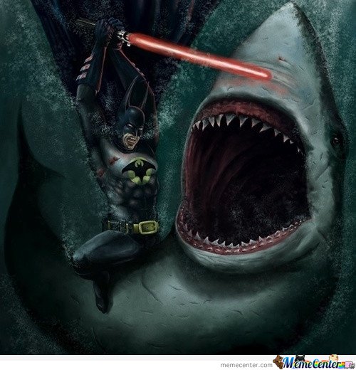 Batman vs. Shark with Lightsaber