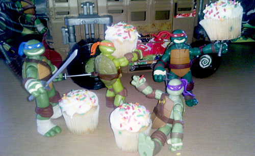 TMNT Toys and Cupcakes