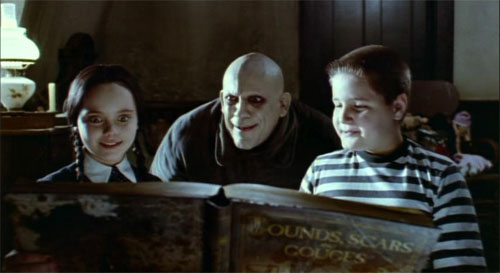 Fester Reading to Wednesday and Pugsley