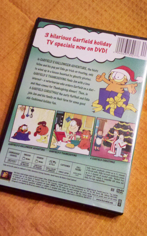 Garfield DVD - Back Cover