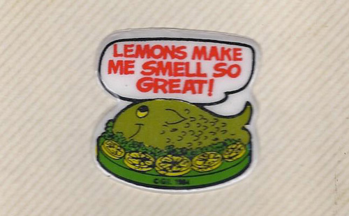 Weird Fishy Lemon Sticker